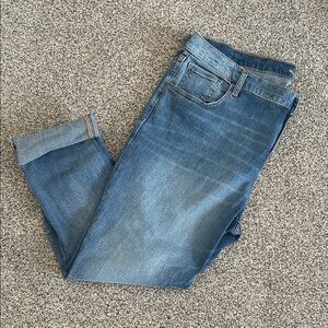 Old Navy Women's Blue Boyfriend Straight Leg Jeans
